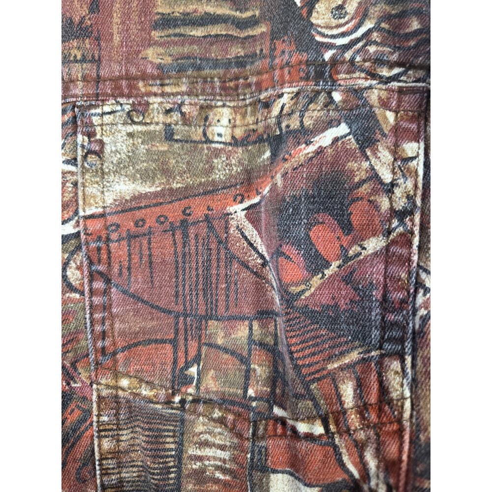 Chico's Pattern Button Down Jacket With Colorful … - image 4